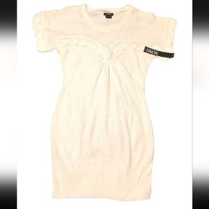 XOXO White Knit Dress Size Medium